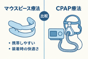 睡眠時無呼吸症候群 治療のイメージ図解